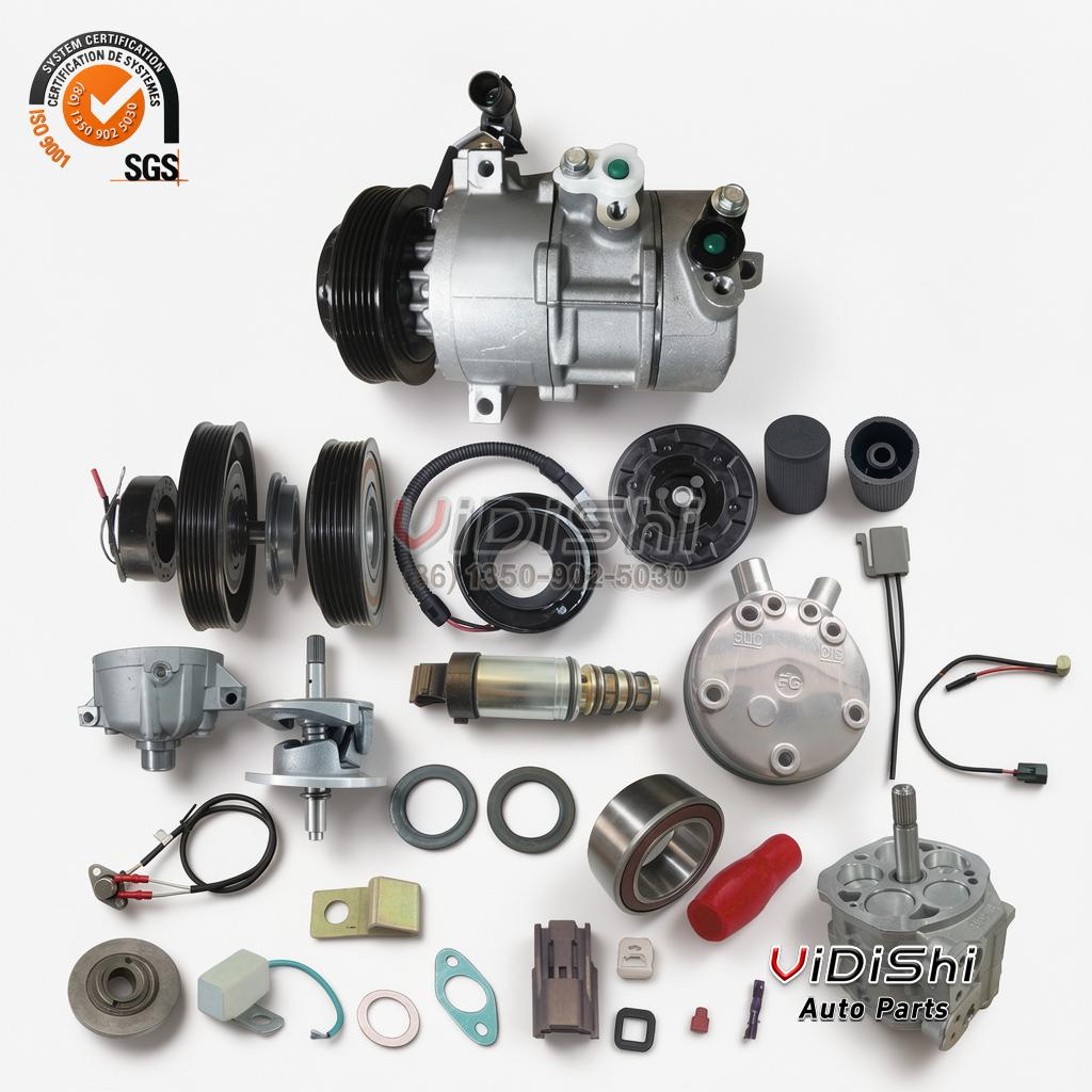 5H14-7H13 Universal AC Compressor 12V/24V Bus Truck R134a 3 5H14-7H13 series compressors with different clutch and pulley options