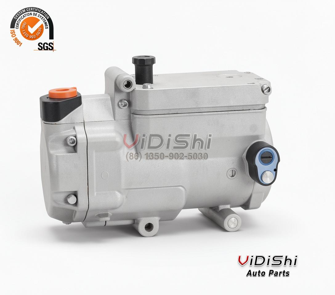 AC.100.3850-EV electric car AC compressor body side view