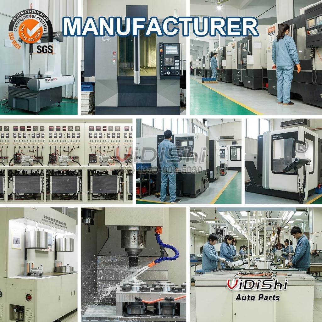AC.100.3850-EV Electric Car AC Compressor 12V 2300rpm 20cc 6 Manufacturing facility producing the AC.100.3850-EV electric compressor