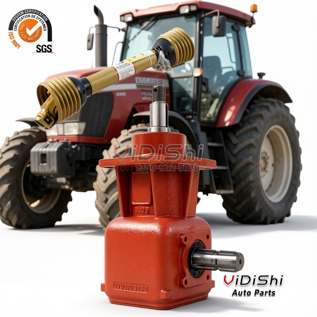 All Products 9 MW 90 Degree PTO Bevel Gearbox 540 rpm Right Angle Tractor Drive installation