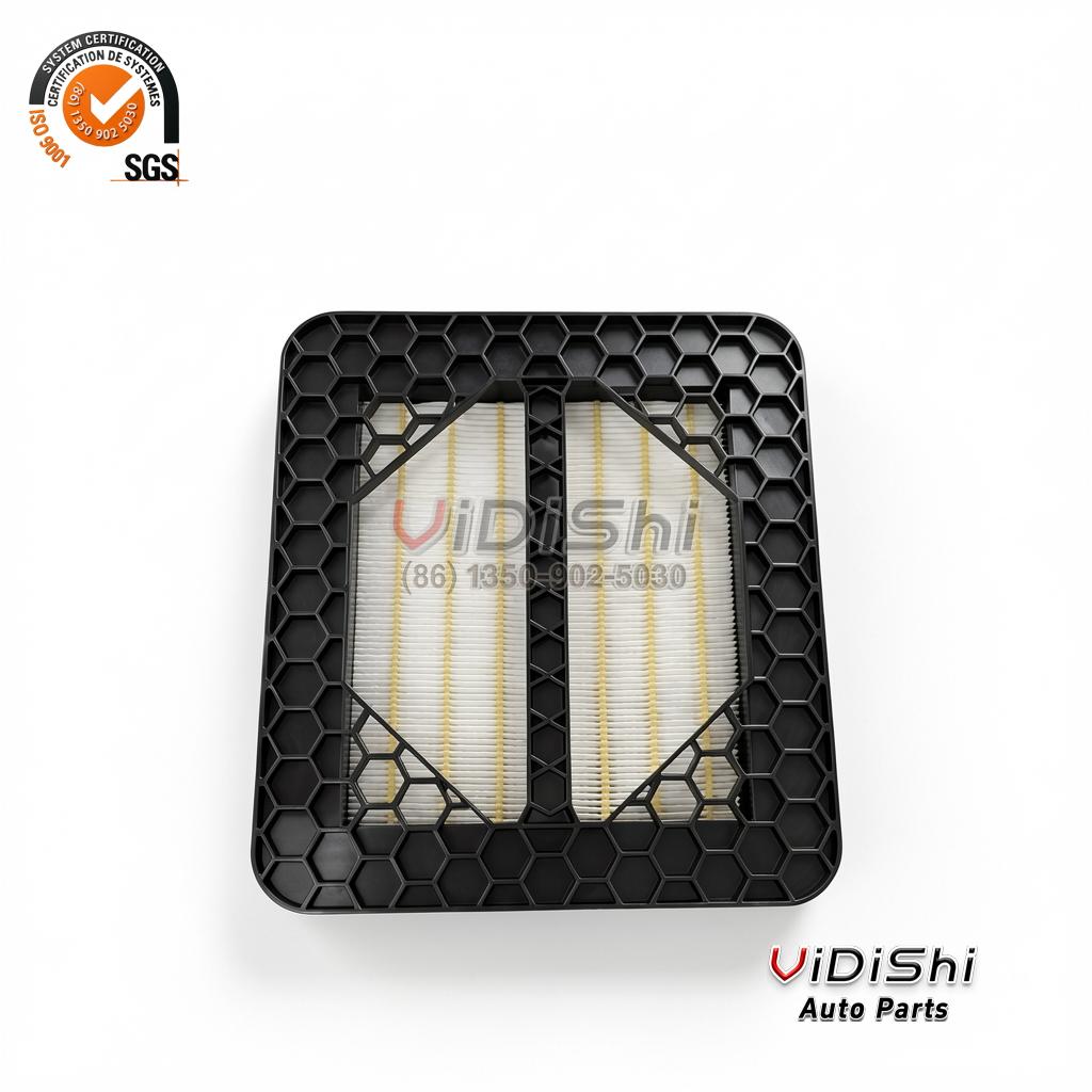 ZS1161022 Panel Air Filter SA190553 for CompAir Gardner Denver | 2 ZS1161022 air filter element honeycomb face detail