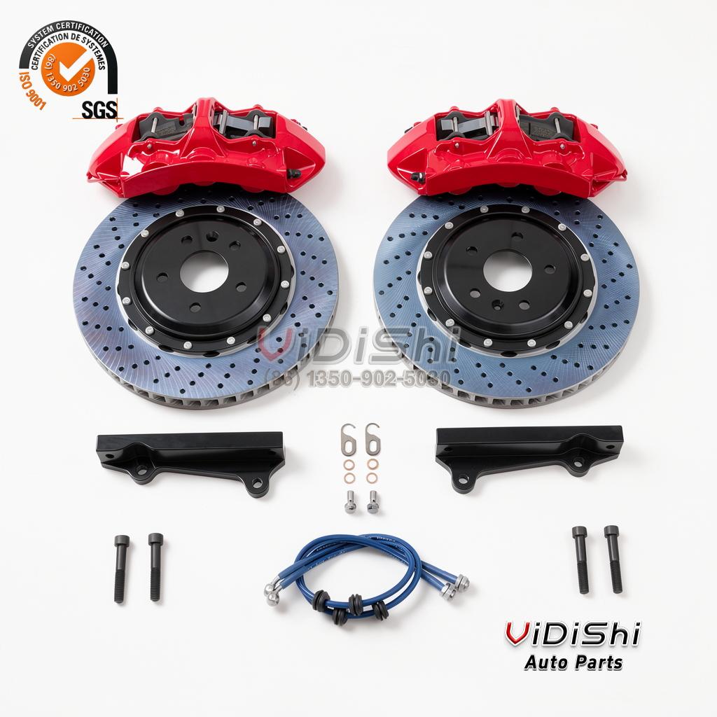 Racing 6 Piston Brake Caliper Disc Big Brake Kit 6 Pot for BMW E39, E60, M5, F10, G30, X5, E70, F15 4 Colors view