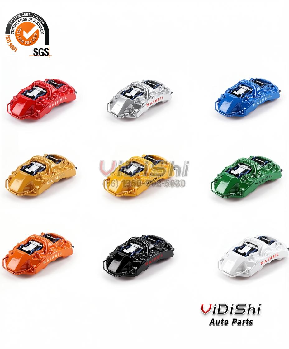6 Piston Brake Caliper GT6 Big Brake Kit 6 Pot for BMW E36, E46, M3, E90, E92, 335i 3 Mounted view