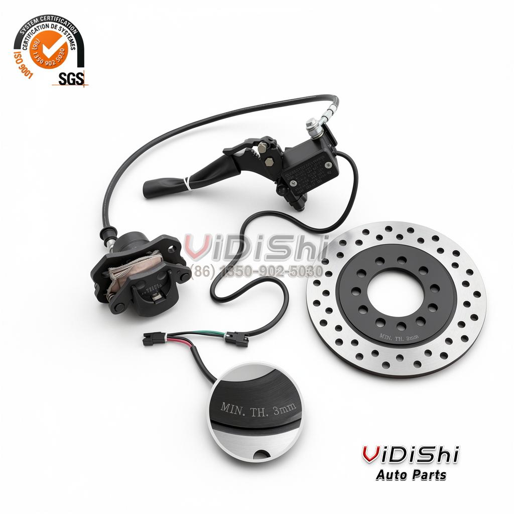 Brake Master Cylinder and Caliper Assembly for ATV UTV Motorcycle 3 Master view