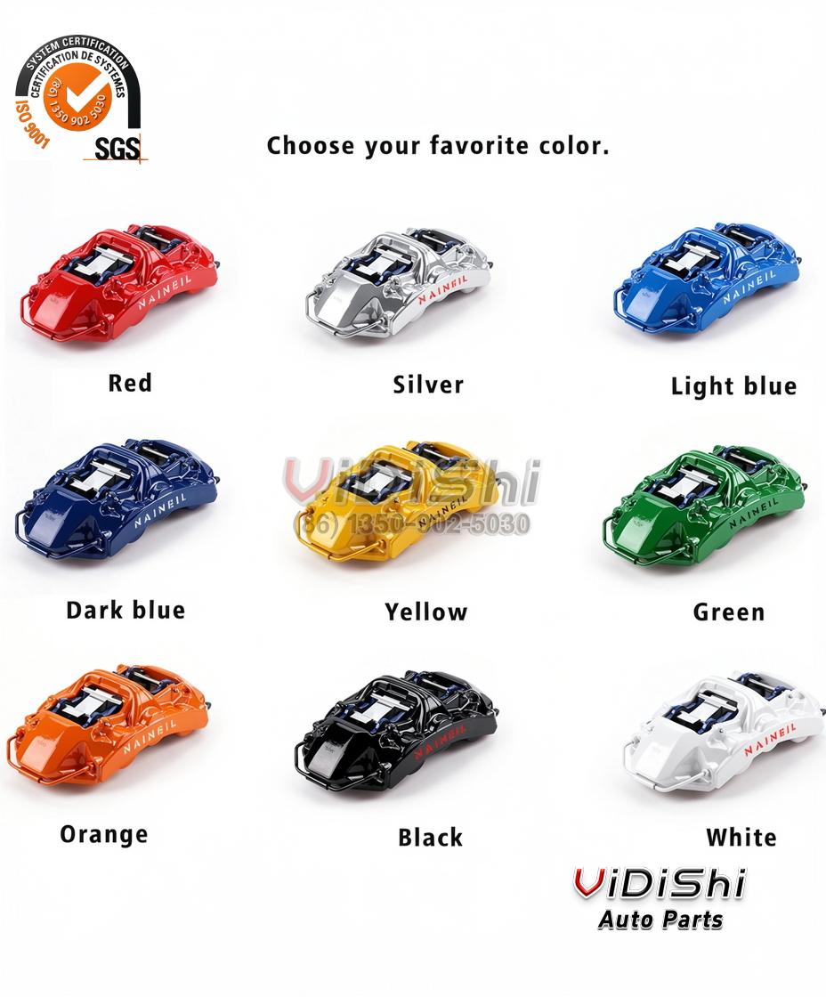 Front 6 Piston Brake Caliper GT6 BBK Big Brake Kit for Volkswagen Golf R (MK7, MK8) 2 Infographic view