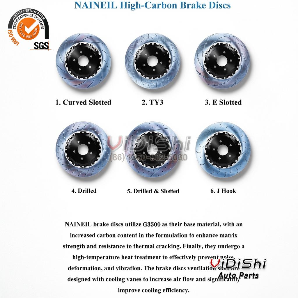 Front 6 Piston Brake Caliper GT6 BBK Big Brake Kit — Kit view