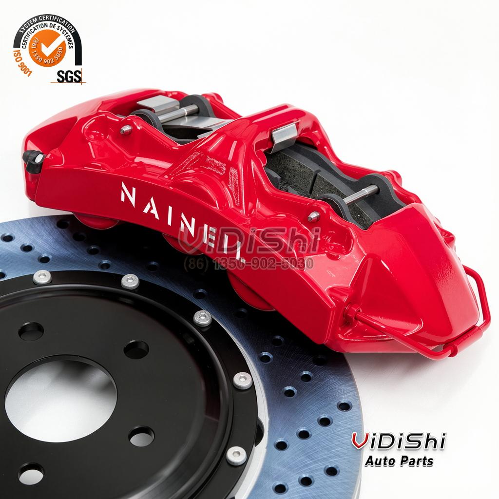 Front 6 Piston Brake Caliper GT6 BBK Big Brake Kit for Volkswagen Golf R (MK7, MK8) 6 Rotors view