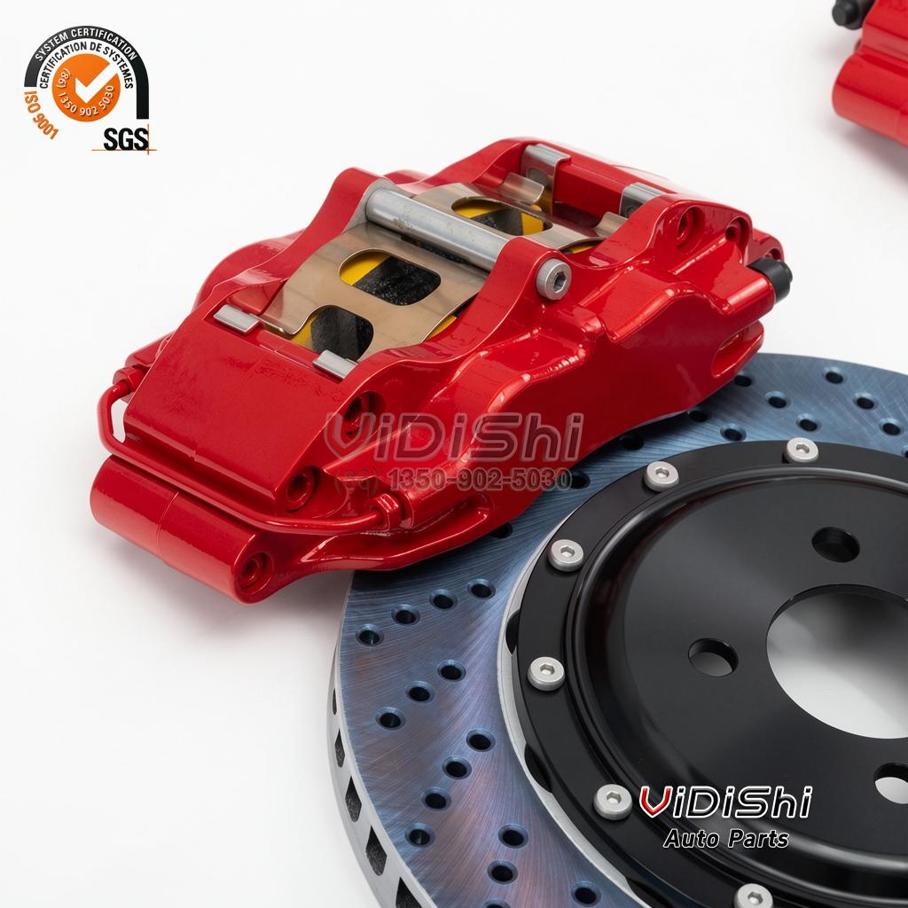 Racing 4 Piston Brake Caliper Big Brake Kit 4 Pot — Caliper view