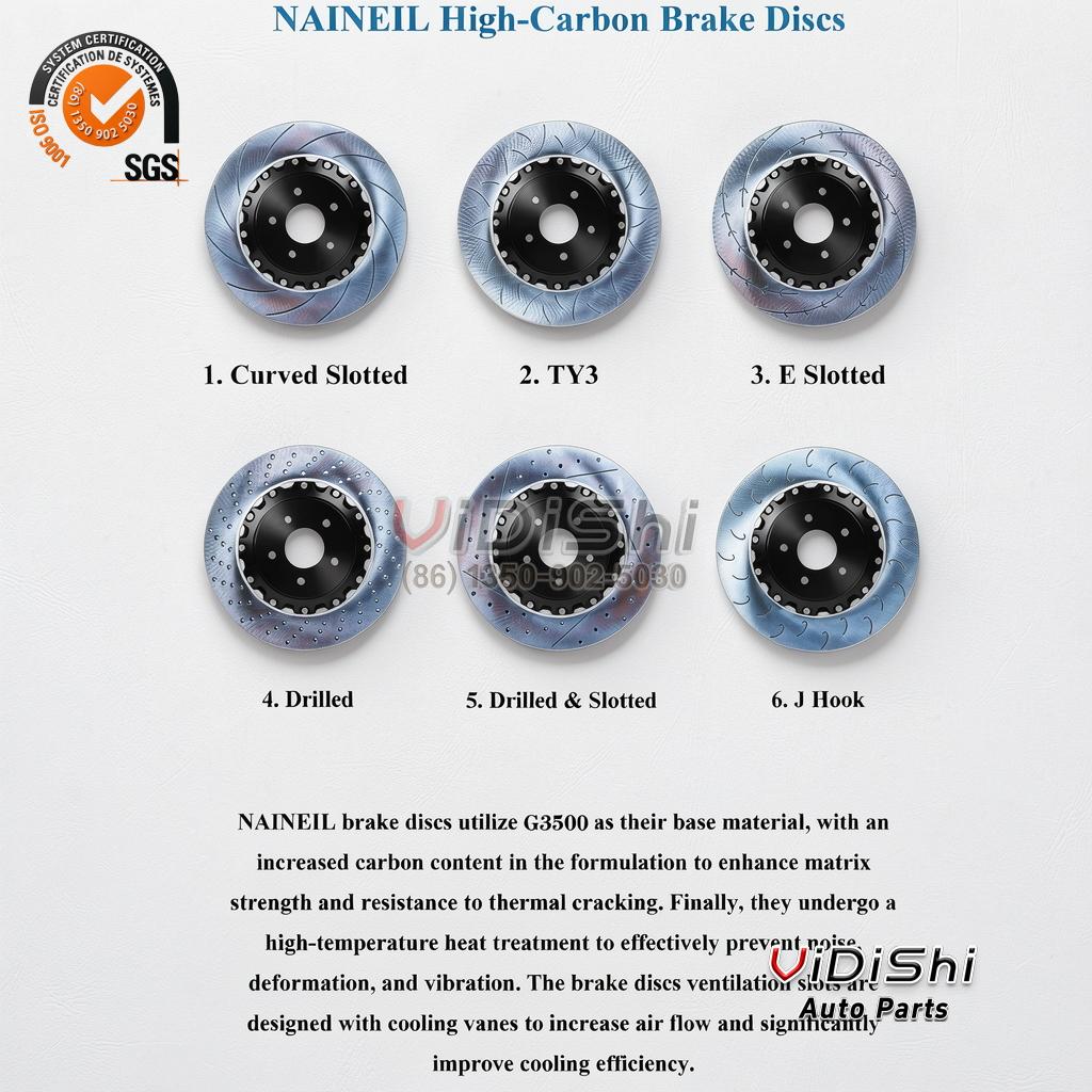 Racing 4 Piston Brake Caliper Big Brake Kit 4 Pot for BMW E30, E36, E46, E90, E92, 335i, F30 4 Rotors view