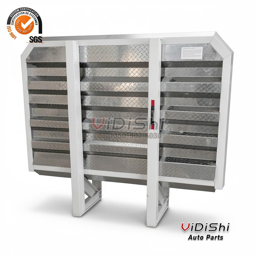 aluminum cab rack with toolbox full assembly