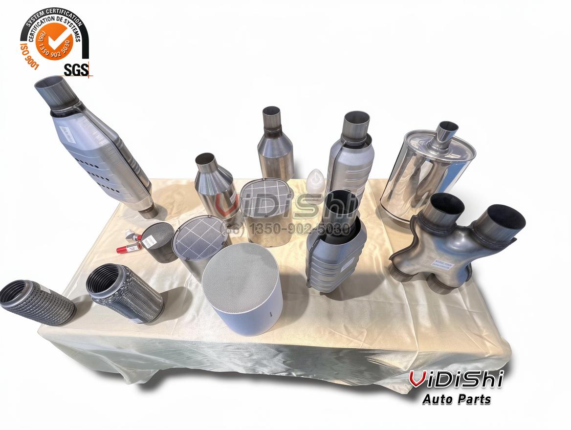 All Products 8 Catalytic Converter, corolla cat 0913 catalytic converte front view, replacement part number TOYOTA-COROLLA-CAT-0913 — Vidish
