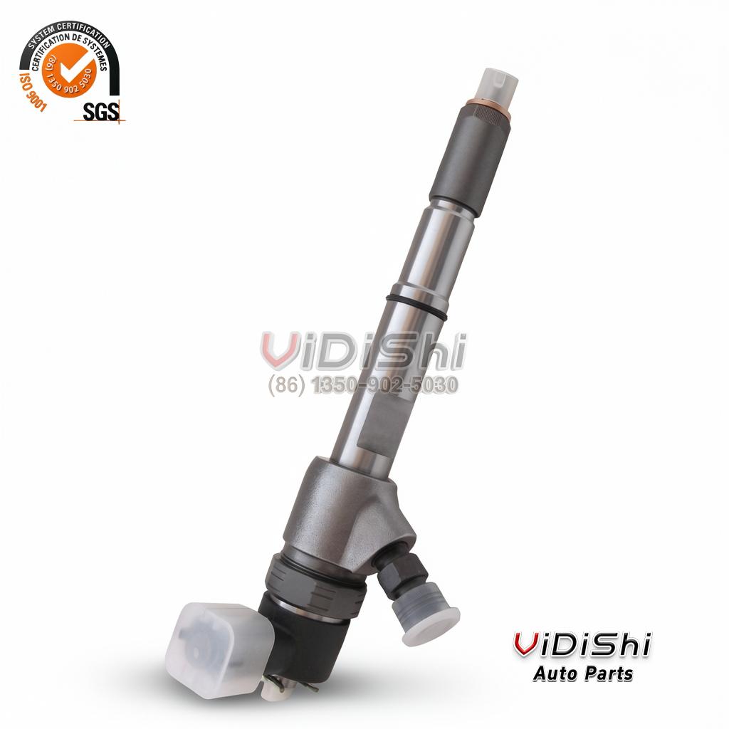 All Products 6 33800-4A500 Vertical three-quarter view of the injector with the connector at the top and a cap on the tip