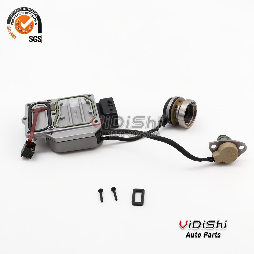 0986444972 Injection System Control Unit VP44 for Nissan Isuzu 2 Side profile of a 0986444972 control unit linking the alloy body, pump collar and sensor lead