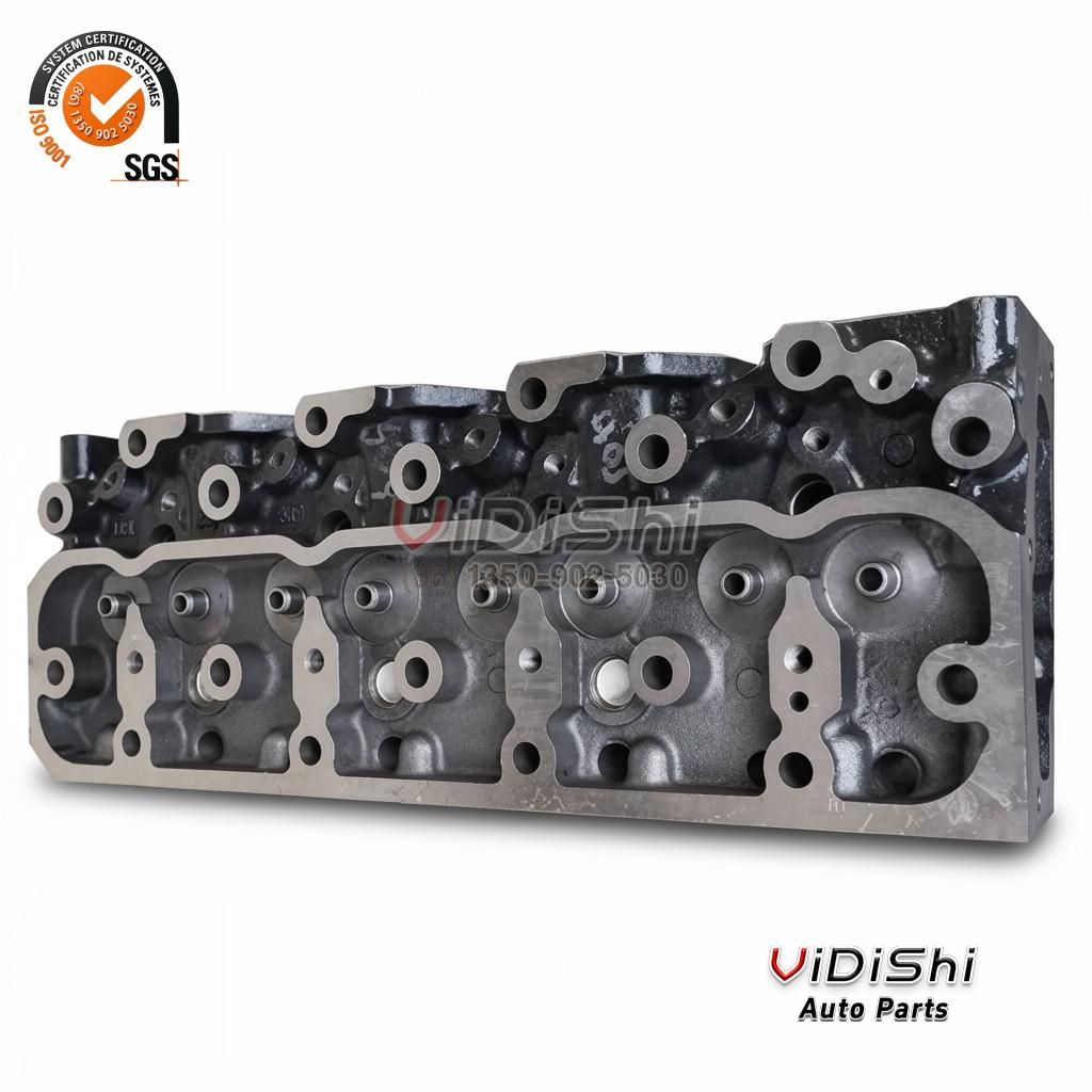 8-97144-821-1 4BG1 Cylinder Head Cast Iron Complete for Isuzu NPR 1 Cast iron Isuzu cylinder head front view