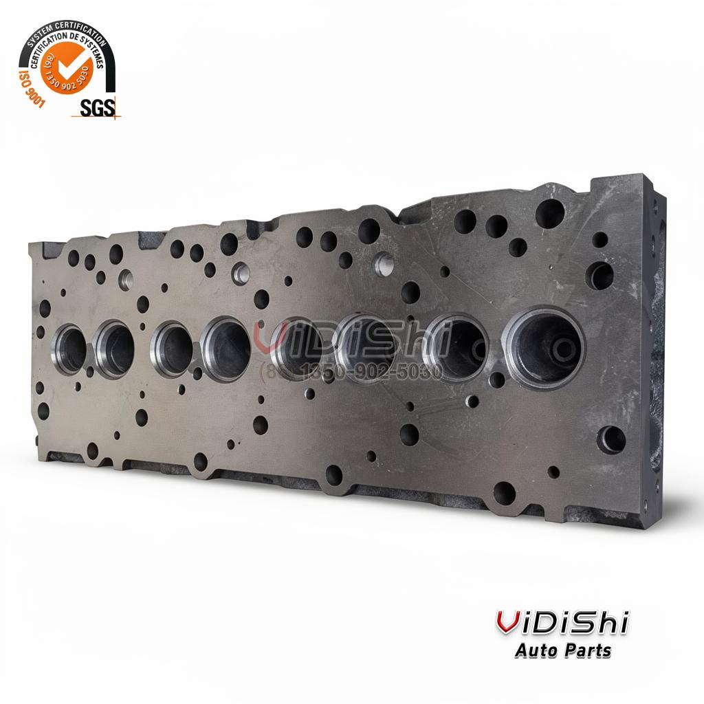 8-97144-821-1 4BG1 Cylinder Head Cast Iron Complete for Isuzu NPR 2 Cast iron Isuzu cylinder head side view