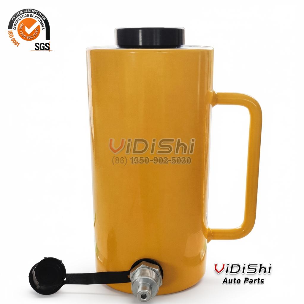 RCH-30100 Single Acting 30 Ton Hydraulic Hollow Plunger Cylinder 100mm 2 RCH-30100 cylinder side view with the port