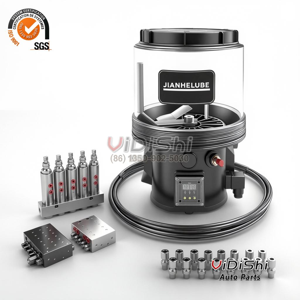 All Products 7 DBP-LUBE-PUMP Engine Gear, replacement part number lube pump automatic grease l front view — Vidishi Auto