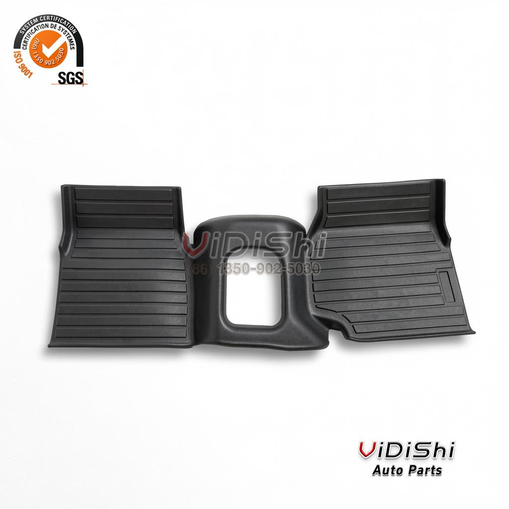 TPE Car Mats for Land Rover Defender 90 110 TD5 RHD 3 Piece Set 5 Single TPE mat piece from the Defender set