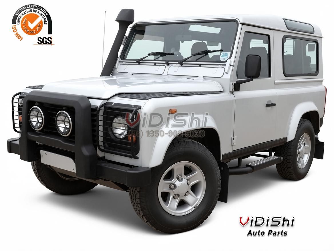 TPE Car Mats for Land Rover Defender 90 110 TD5 RHD 3 Piece Set 3 White Land Rover Defender 90 with the mat set