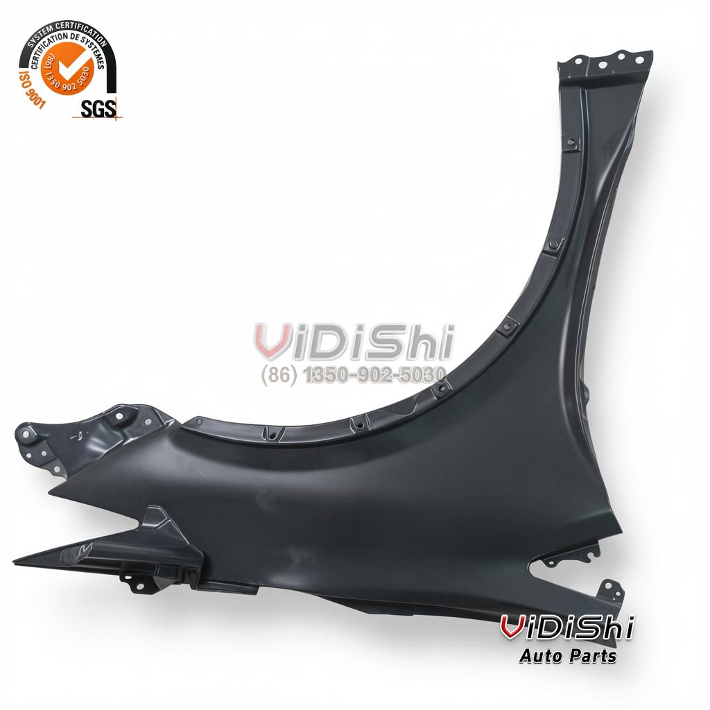 5380247130 Front Left Fender Replacement for Toyota Prius 2023 5 Flat full-length view of the Toyota Prius front fender panel