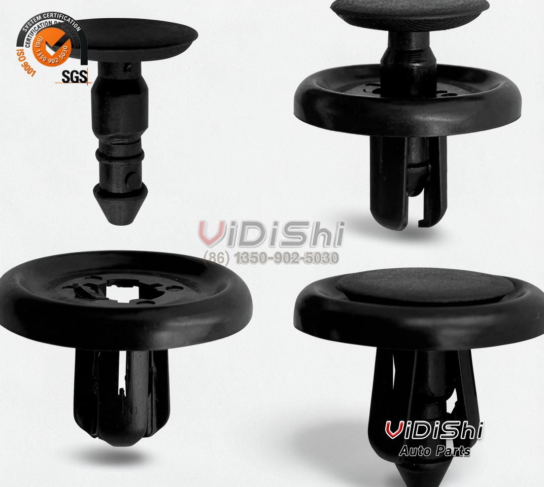 QGC-A017 Car Clip Push Type Retainer 16 Bags per Carton Wholesale 4 Close up of a single QGC-A017 push retainer clip