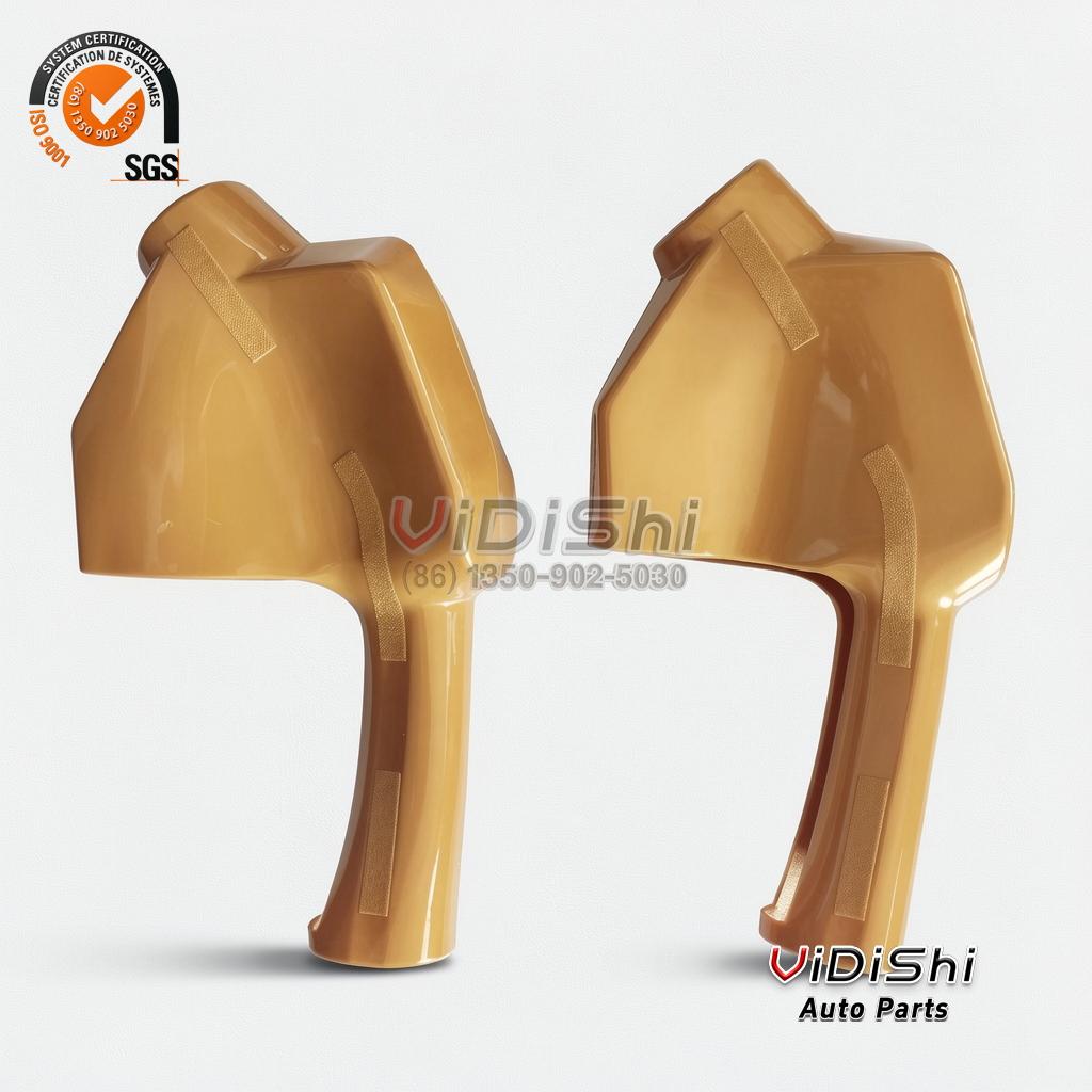 VDS-ZVA-NOZ-COVER ZVA Fuel Dispenser Nozzle Cover for ZVA-COVER 1 VDS-ZVA-NOZ-COVER Two gold nozzle covers standing side by side with the body opening facing away