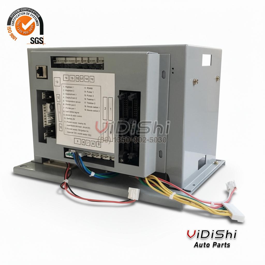 All Products 9 VDS-FDC-2N Face of the cased controller with the terminal block diagram stuck to the inside of the lid