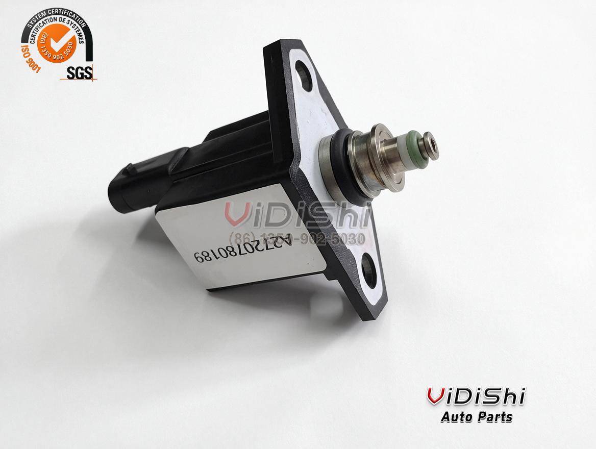 All Products 13 A2720780189 pressure regulator three-quarter view with the valve stem raised