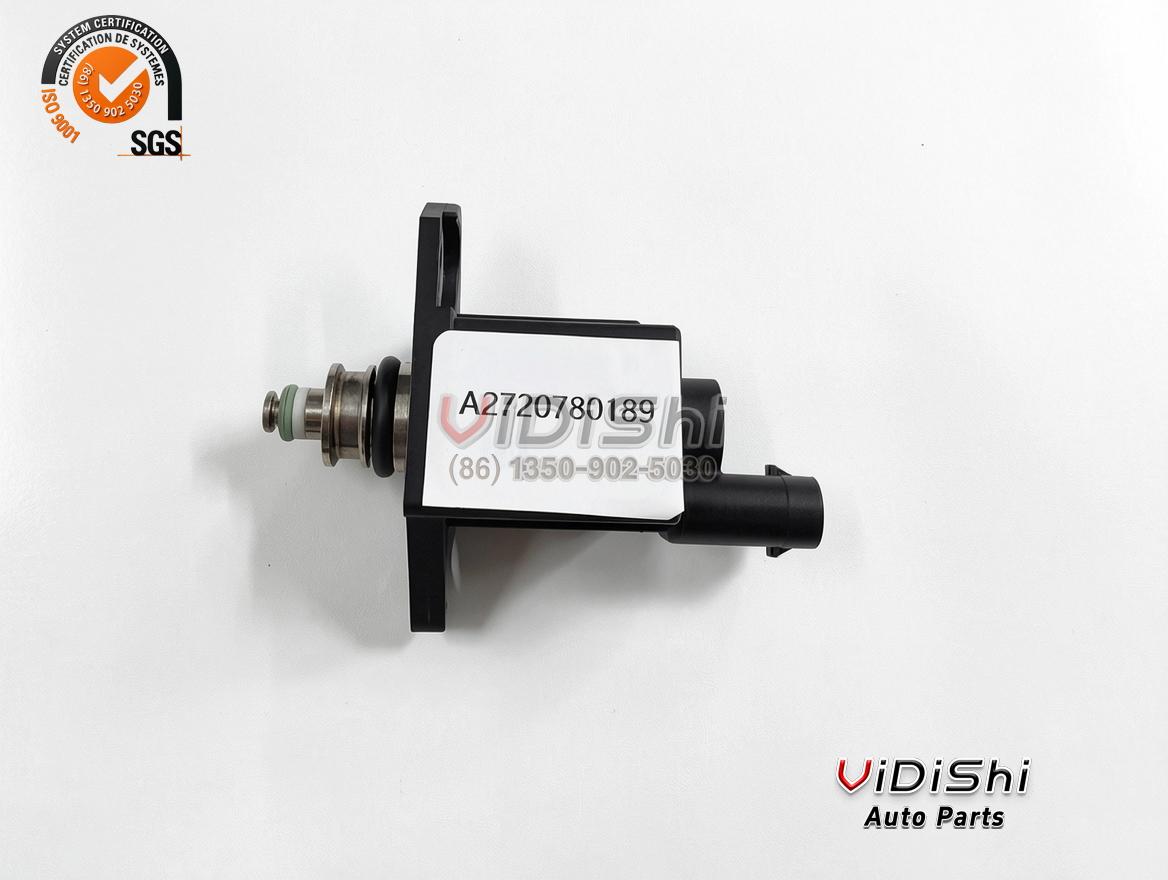 All Products 14 A2720780189 fuel pressure regulator in horizontal side profile