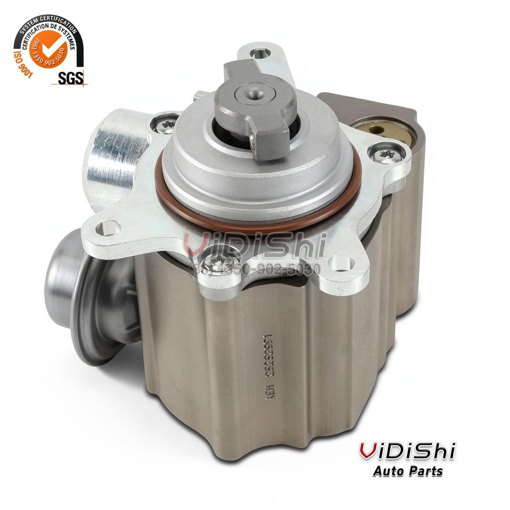 All Products 10 Rear view of the 13517573436 BMW high-pressure fuel pump showing the outlet and casting