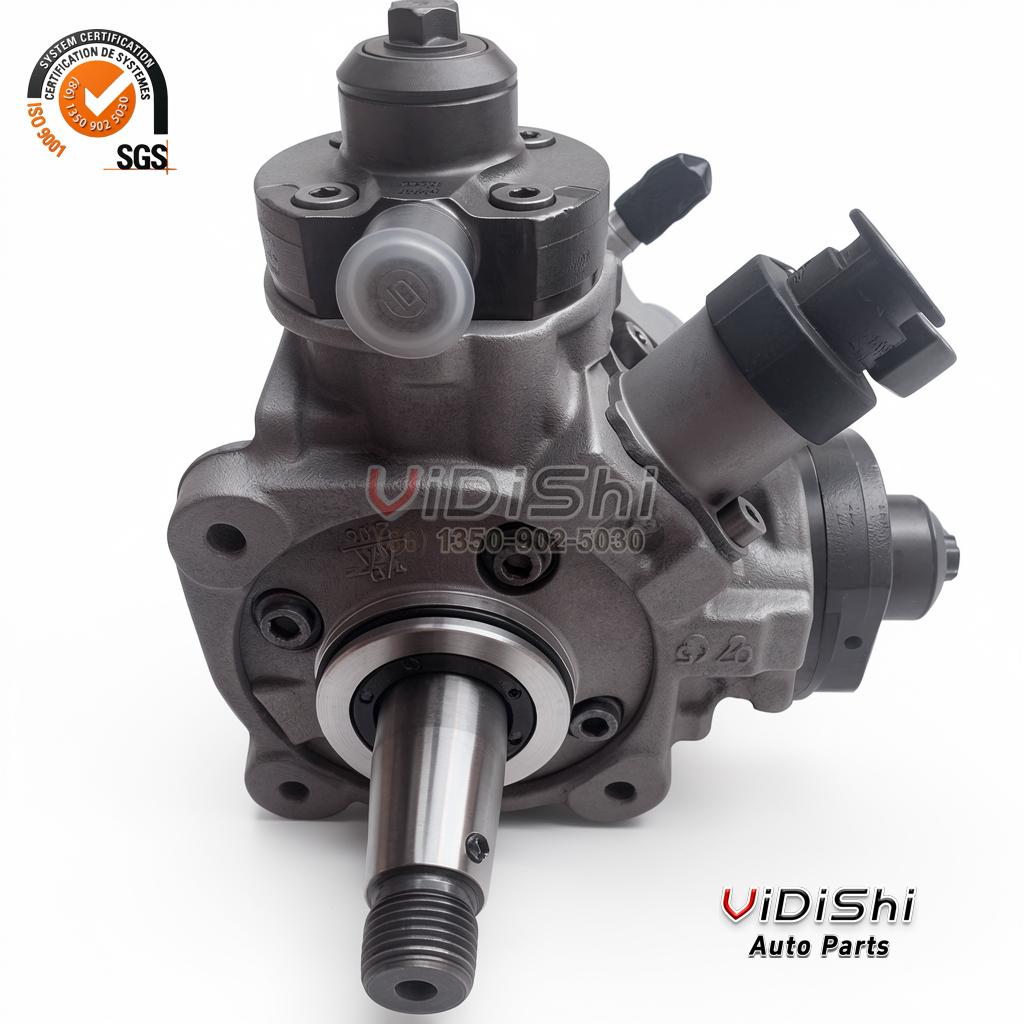 All Products 10 Angled view of the CP4 fuel pump showing the machined drive shaft and mounting flange