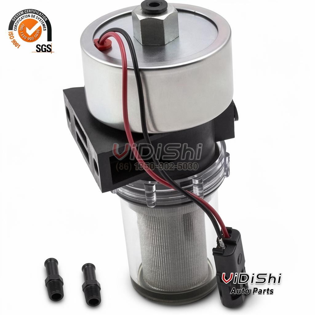 All Products 9 41-7059 electric diesel fuel pump with threaded inlet/outlet fittings and clear bowl