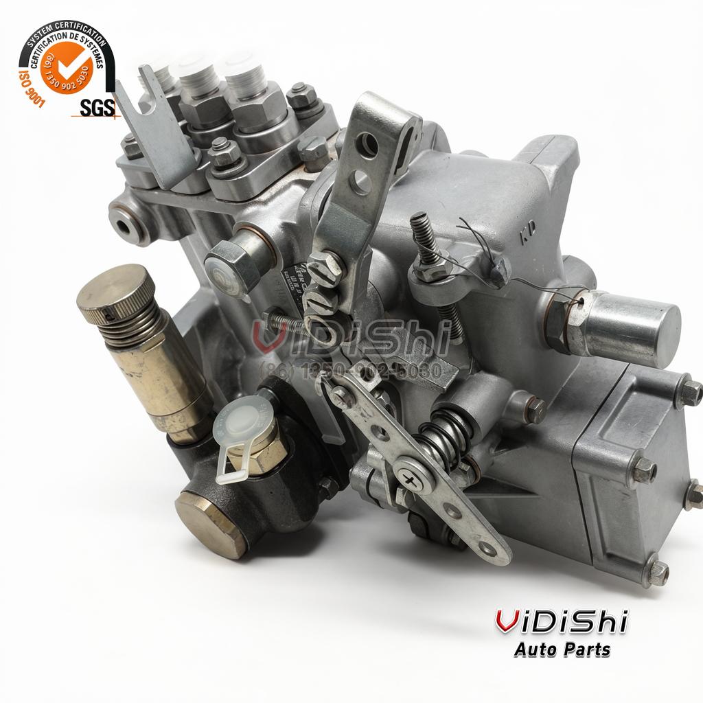 All Products 6 Side view of the BH3Q75R8 injection pump showing the metering valve and governor spring