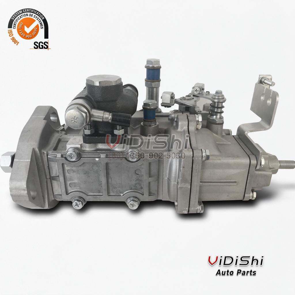All Products 12 Side view of the BH4QT95R9 injection pump showing the governor housing and feed port