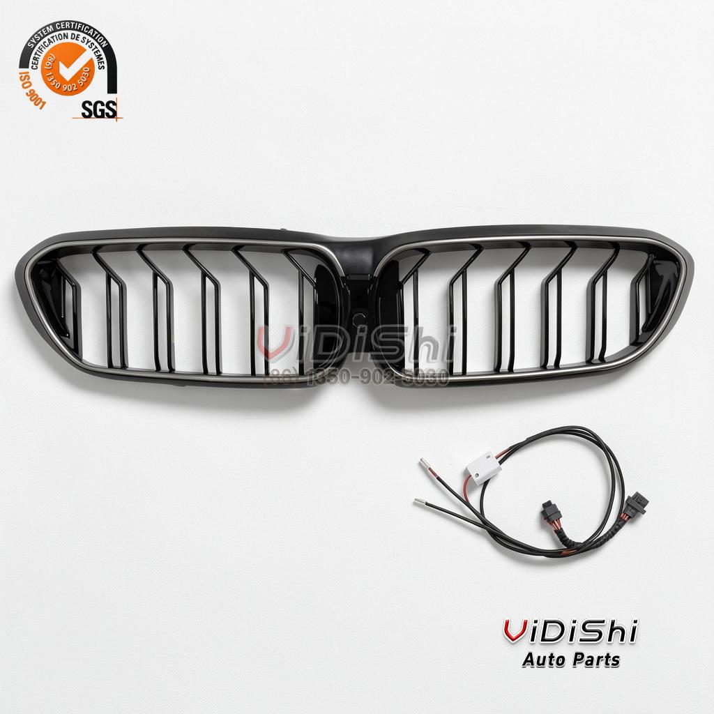 Illuminated Grille for BMW 5 Series G30 Double Line ABS Harness 4 G30 grille with the wiring harness