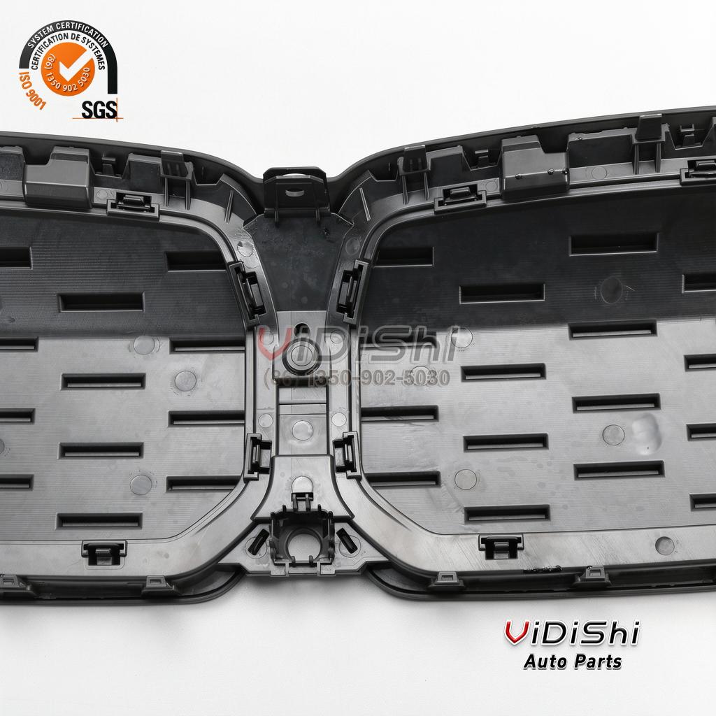 Front Grille for BMW i3 2023 Gloss Black ABS Grill with Hole HMI3 5 I3 grille rear view with mounting tabs