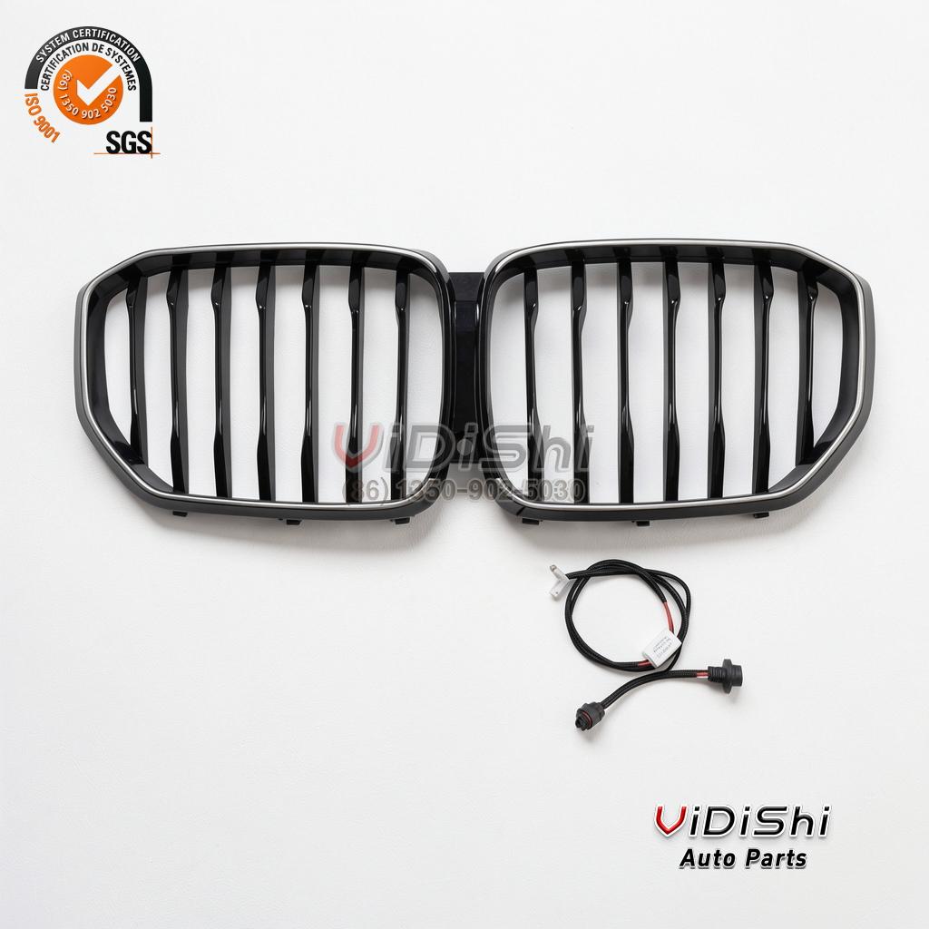 Illuminated Grille for BMW X5 G05 Single Strand ABS 2019-2022 1 Single strand illuminated X5 G05 grille front view
