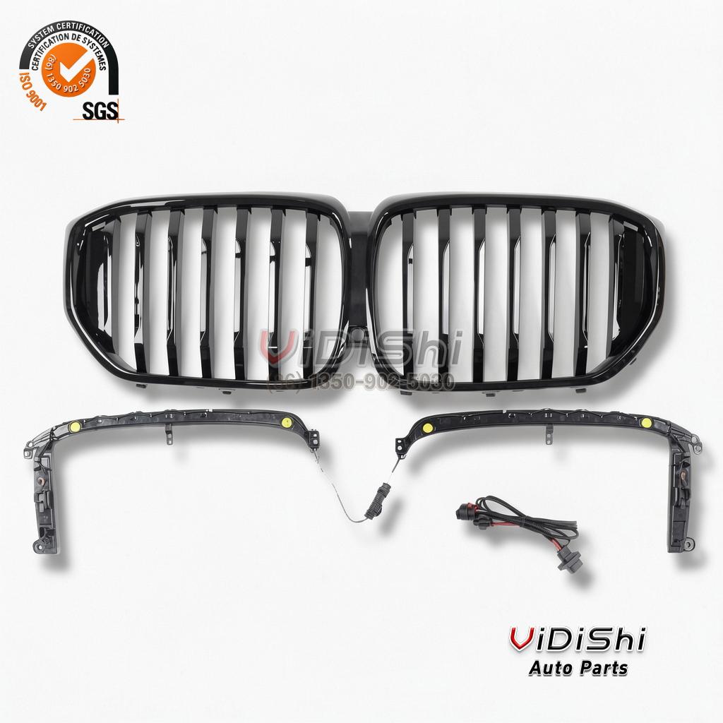 Waterfall Illuminated Grille for BMW X5 G05 ABS 2019-2022 5 Waterfall X5 G05 grille rear view