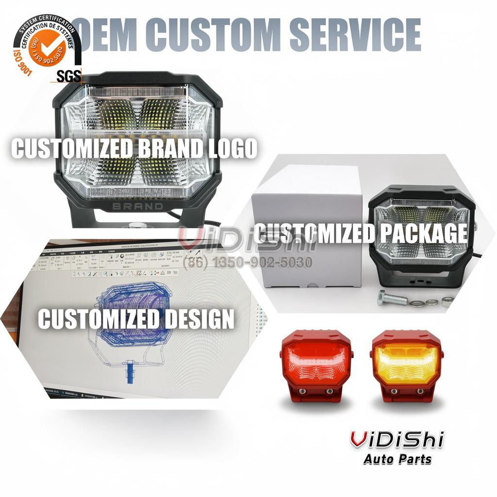 Amber Traffic Advisor Lightbar IP67 12-24V LED SM3070L-8 3 Warning light product line with custom branding options