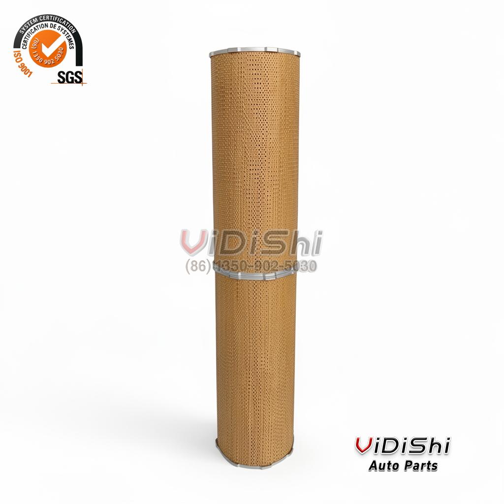 High Performance Replacement Hydraulic Oil Filter GE 84A220402 P8 Aftermarket Replacement 4 Element-tall view — Vidishi Auto