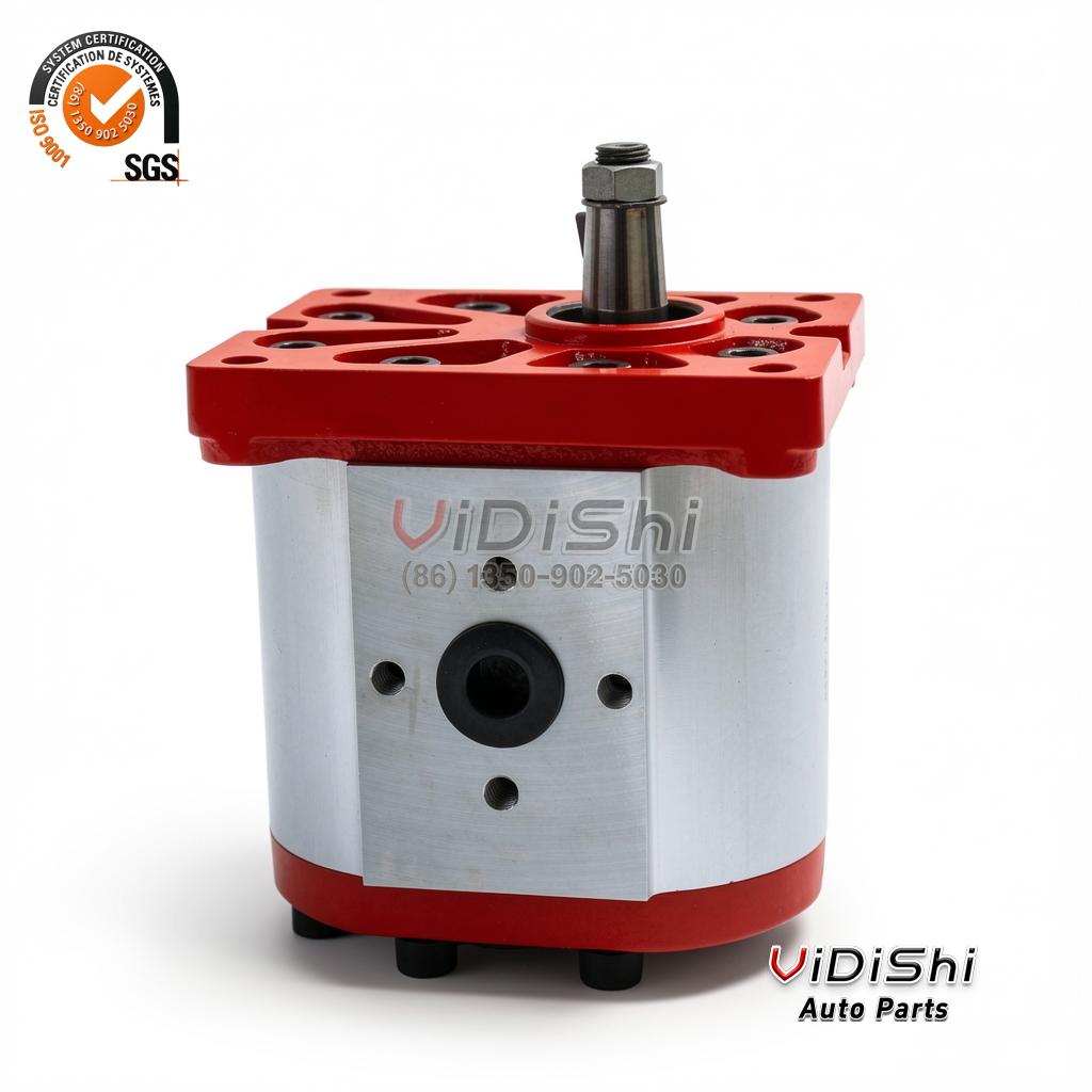 Quality Installation Factory Made Displacement Motor Driven Rotary Hydraulic Gear Oil Pump With Motor Pressure 250 Bar Replacement for GRH 4 Angle view — Vidishi Auto