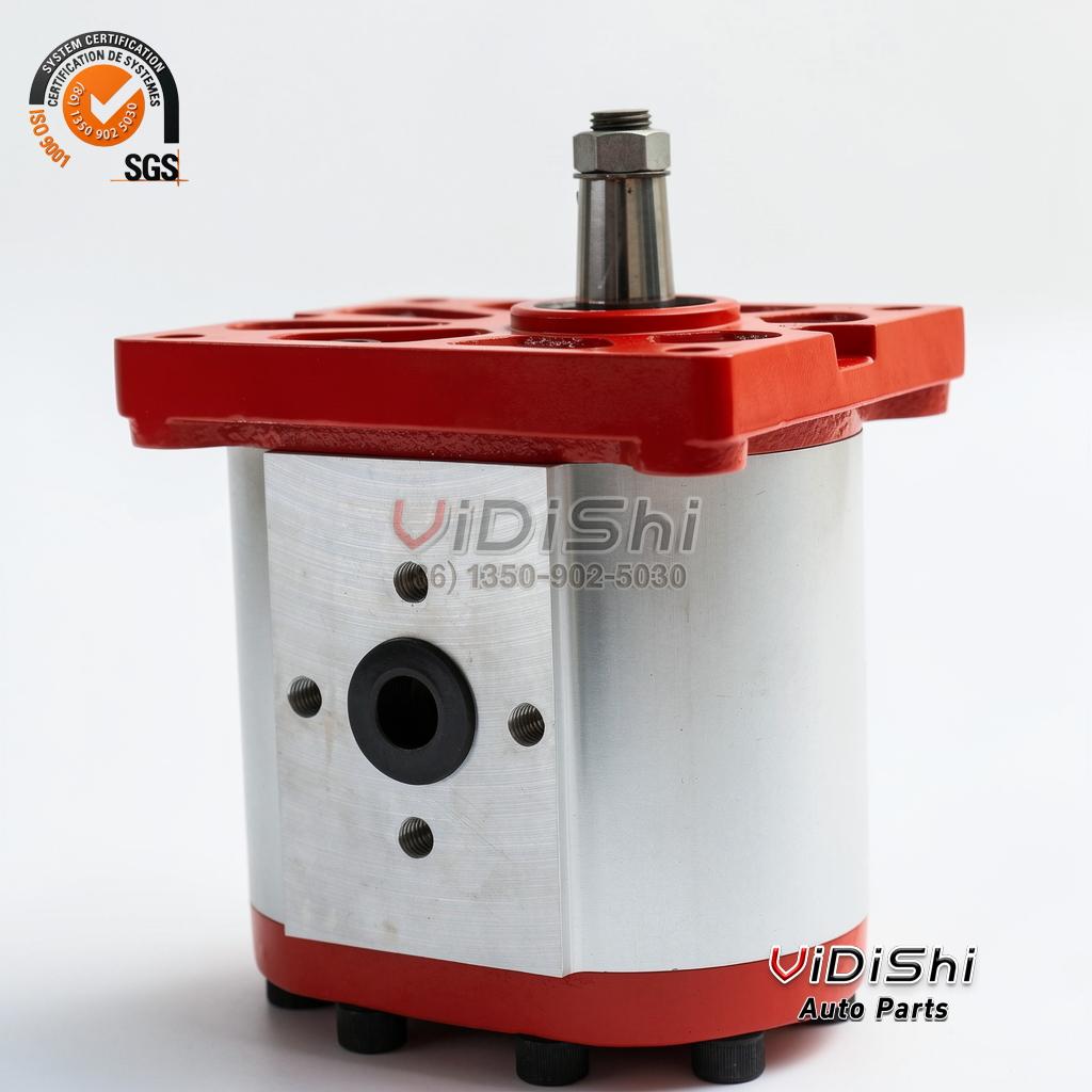 Quality Installation Factory Made Displacement Motor Driven Rotary Hydraulic Gear Oil Pump With Motor Pressure 250 Bar Replacement for GRH 6 Side view — Vidishi Auto