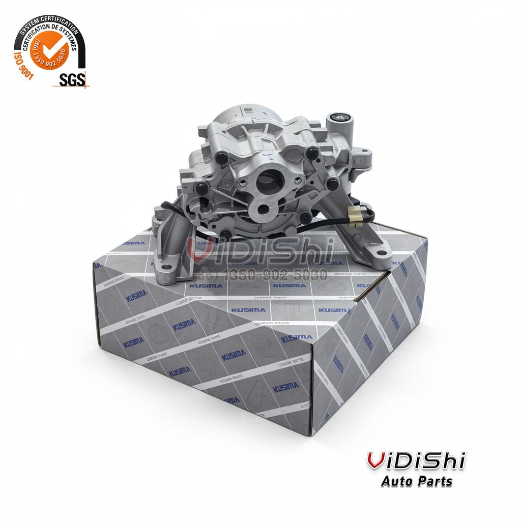 Oil Pump LR087668 LR110501 LR078805 Aftermarket Replacement 3 Oilpump-on-kusima-box view — Vidishi Auto