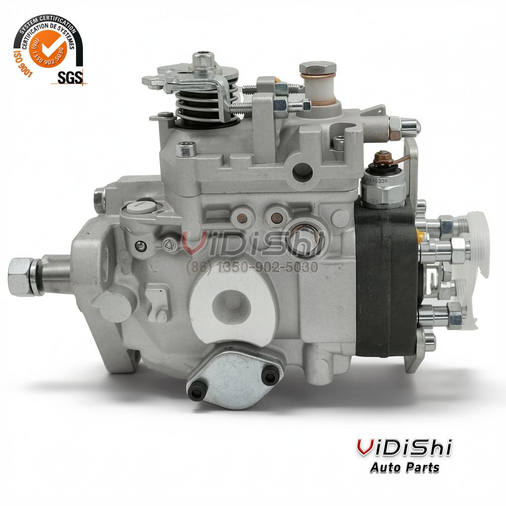 0460414015 VE4 distributor injection pump, three-quarter view of the complete unit