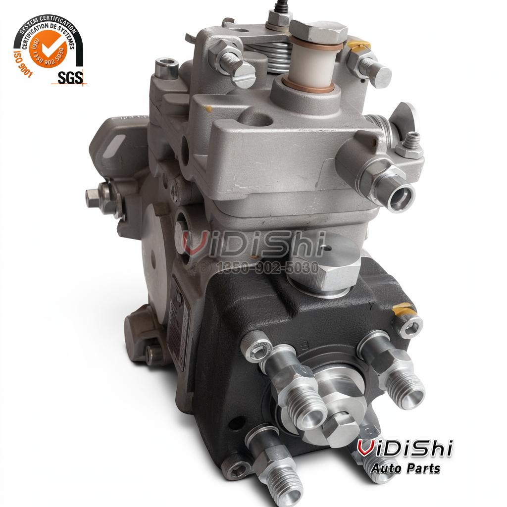 0460424512 VE4 distributor injection pump, three-quarter view of the complete unit