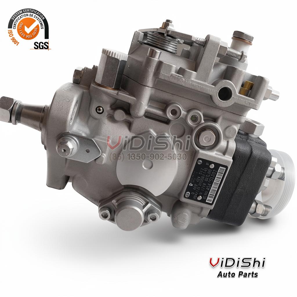 0460424512 VE4 Distributor Injection Pump for 0 460 424 512 3 0460424512 pump with the black plate facing the camera, number and type line legible