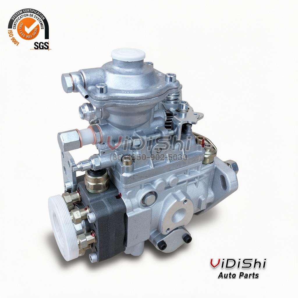 0460426459 VE6 distributor injection pump, three-quarter view of the complete unit