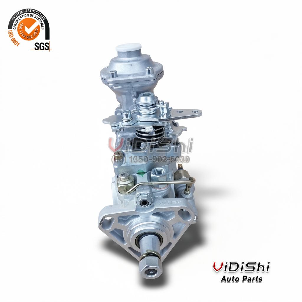 0460426459 VE6 Distributor Injection Pump for 0 460 426 459 2 0460426459 pump seen from the drive end, showing the shaft hex nut and the slotted mounting flange