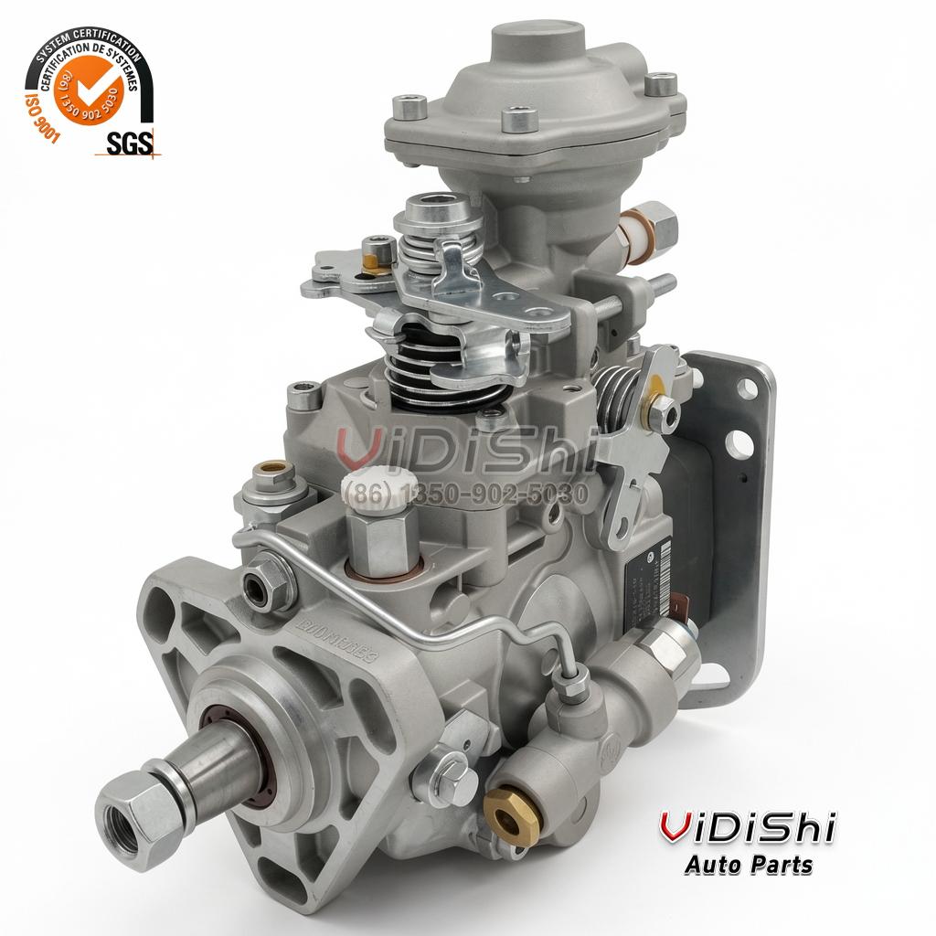 0460426520 VE6 Distributor Injection Pump for 0 460 426 520 3 0460426520 pump flank with the cast marking BOM6016S9 on the shoulder, a black data plate at the right