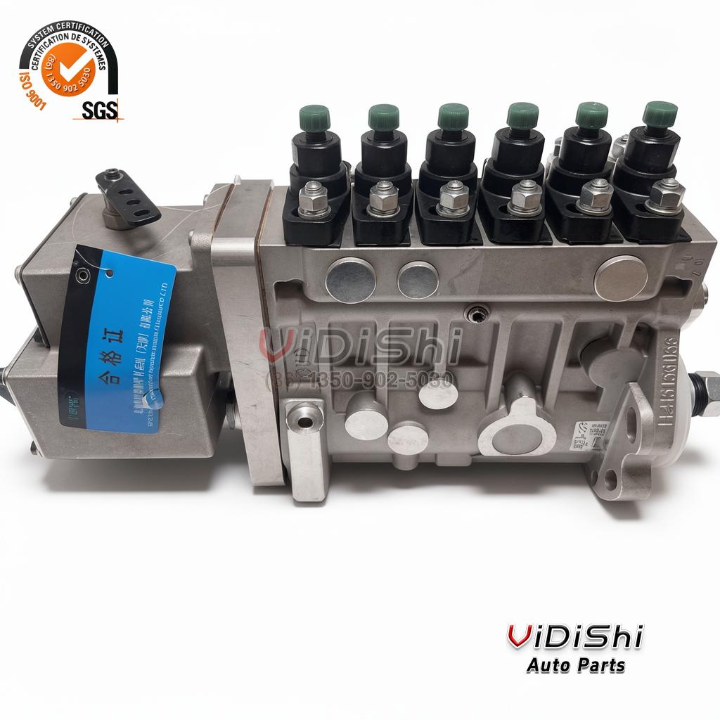 10403716114 Inline Fuel Injection Pump for 1006TAG Engines 3 10403716114 pump flank with the row of six capped delivery valve holders above six hex head plugs